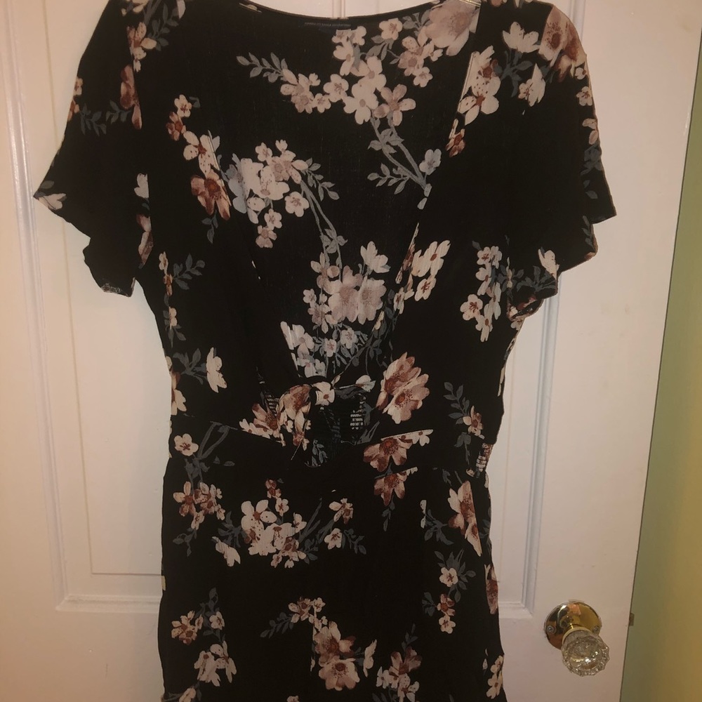 Cute summer romper with front cut out